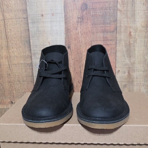 Clarks Black Chukka Boots with Tan Crepe Sole -- HOST PICK main image 5